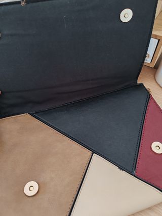 Bolso de fiesta patchwork dorado