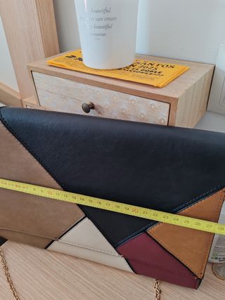 Bolso de fiesta patchwork dorado