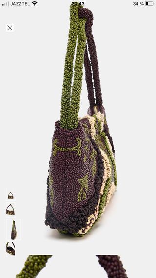 Bolso de fiesta Zara bordado