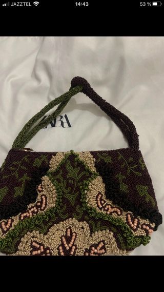 Bolso de fiesta Zara bordado