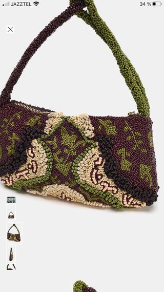 Bolso de fiesta Zara bordado