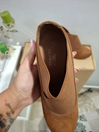 Zapatos Botines tacón mujer marrones