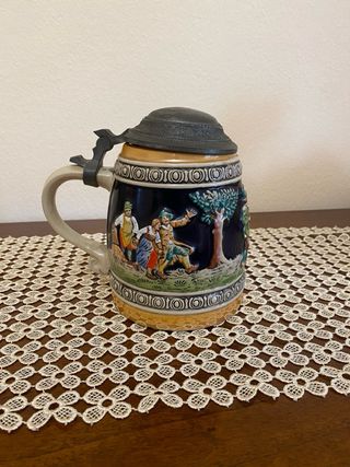 Boccale Gerz Vintage Ceramica Decorato