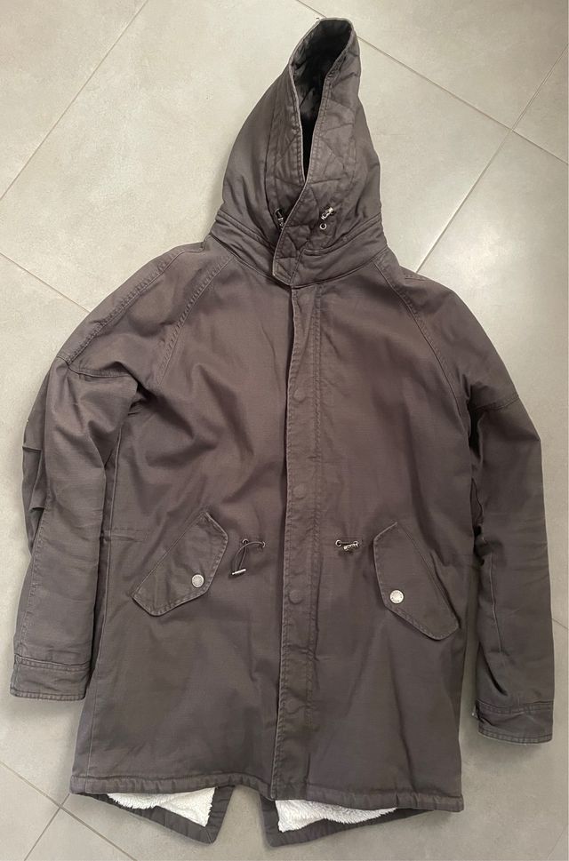 Parka uomo Cotton & Silk grigio