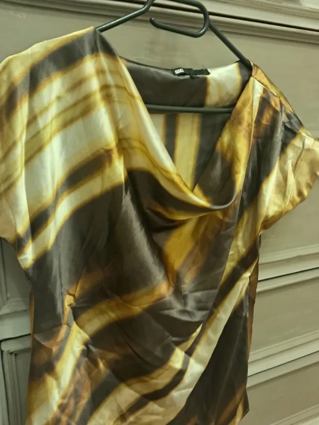 Top de seda estampado T34