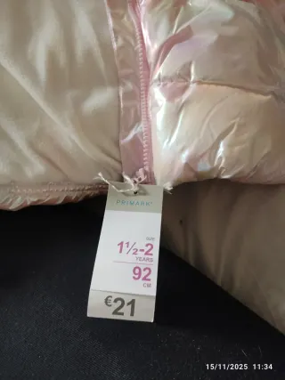 Chaqueta niña Primark multicolor talla 92