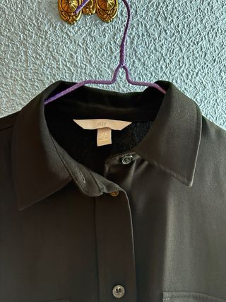 Camisa Larga Vestido H&M Negro Talla XS