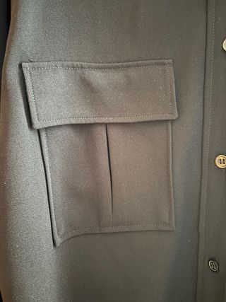 Camisa Larga Vestido H&M Negro Talla XS