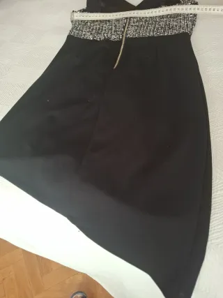 Vestido fiesta lentejuelas y negro