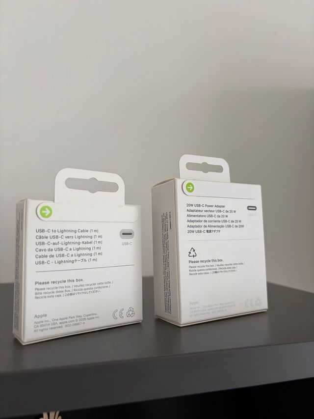 NUOVI Apple Cavo 1M USBC Lightning+ Caricatore 20W