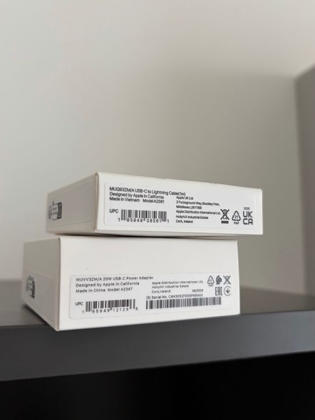 NUOVI Apple Cavo 1M USBC Lightning+ Caricatore 20W