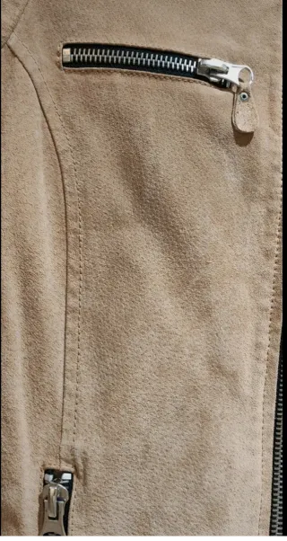 Cazadora mujer ante beige