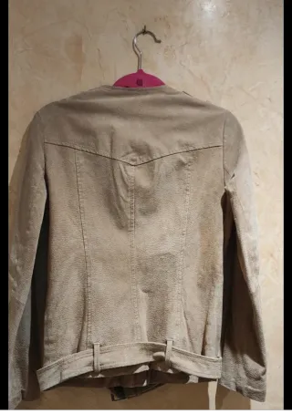 Cazadora mujer ante beige