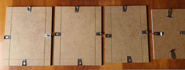 Lote 4 Marcos Cristal Clip & Clip