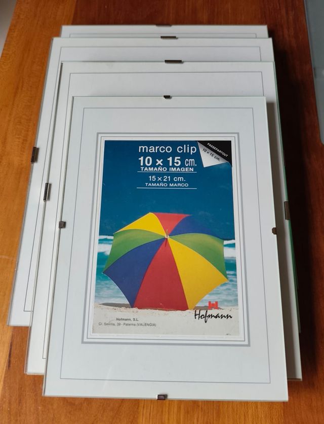 Lote 4 Marcos Cristal Clip & Clip