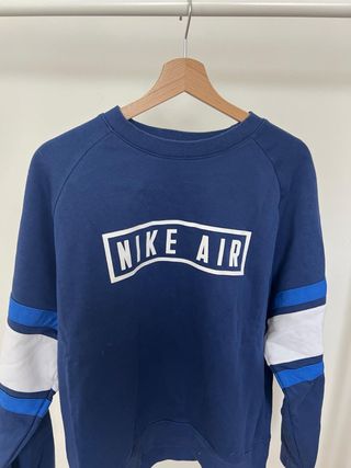 Sudadera Nike Air Azul y Blanca