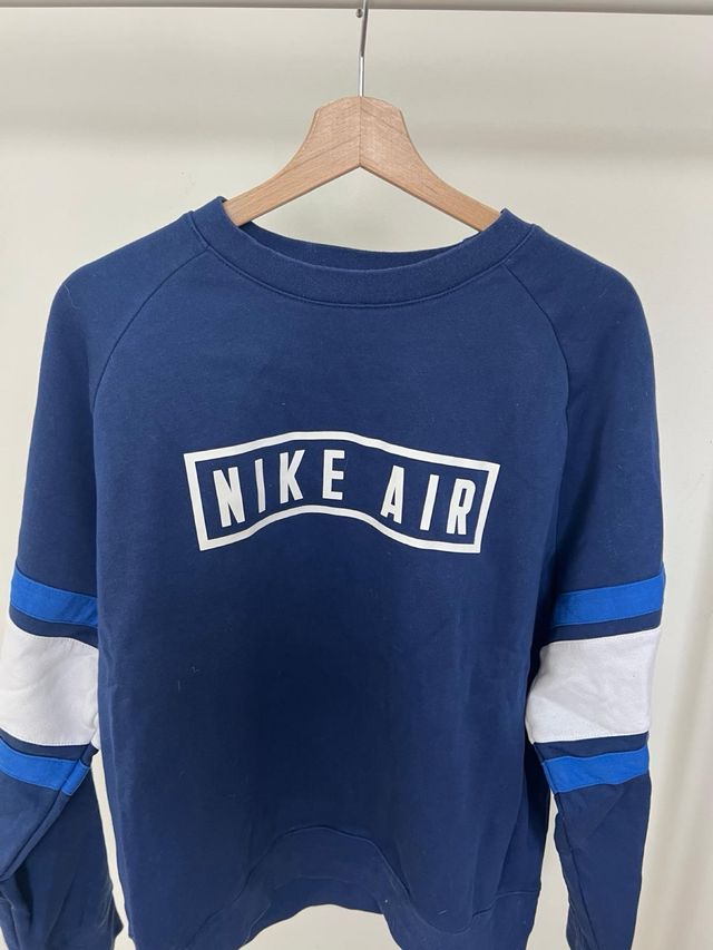 Sudadera Nike Air Azul y Blanca