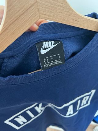 Sudadera Nike Air Azul y Blanca