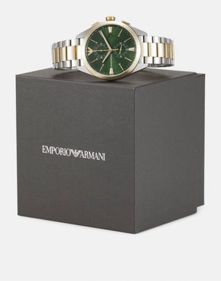Reloj Emporio Armani Claudio Cronógrafo Oro/Verde