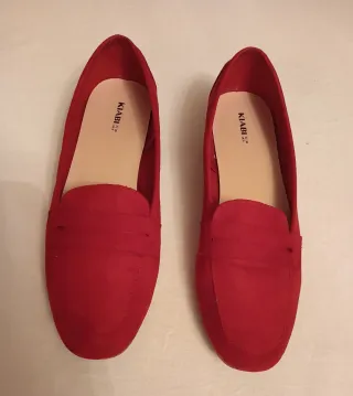 Mocasines Ante Rojo Kiabi