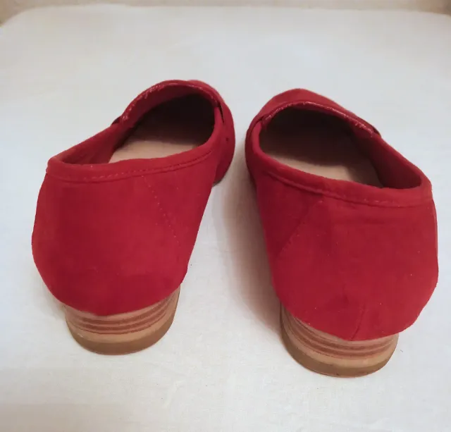 Mocasines Ante Rojo Kiabi