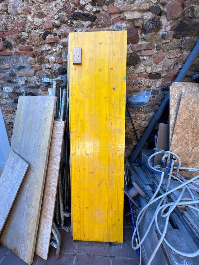 Tablero de tricapa nuevas obra amarillo