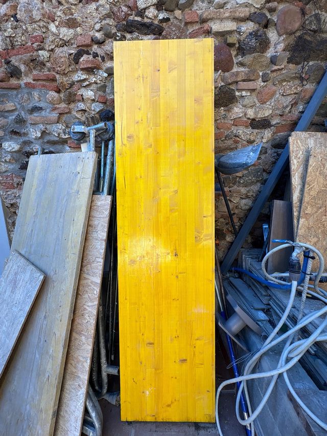 Tablero de tricapa nuevas obra amarillo