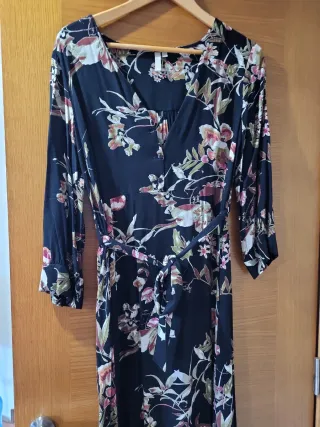 Vestido largo estampado floral