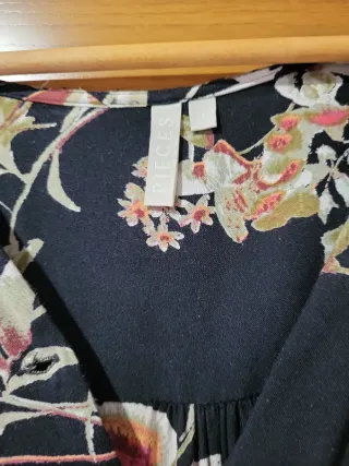 Vestido largo estampado floral