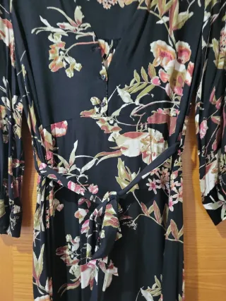 Vestido largo estampado floral