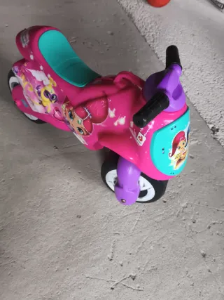 Moto infantil Shimmer & Shine rosa
