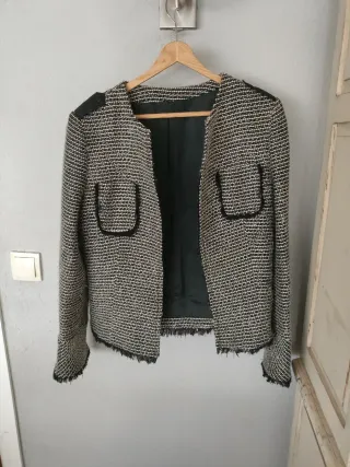 Americana Lana Viscosa Seda Cortefiel T.44