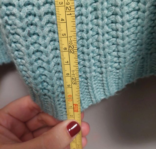 Jersey punto mujer azul Mango Talla M