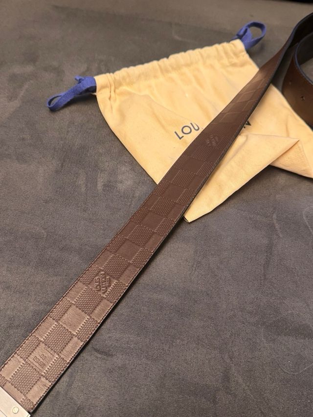 Cinturone Damier Louis Vuitton reversibile