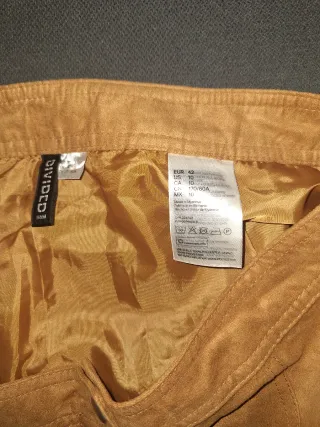 Falda H&M Talla M/38/10 Marrón