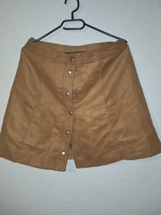 Falda H&M Talla M/38/10 Marrón