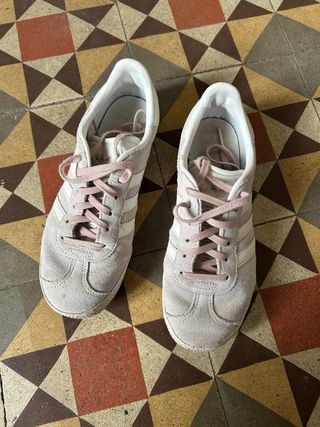 Zapatillas Adidas Gazelle Beige/Rosa