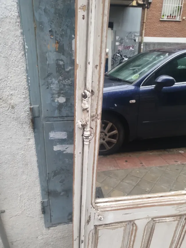 Espejo antiguo madera y cristal