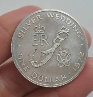 Moneda Plata Silver Wedding 1972