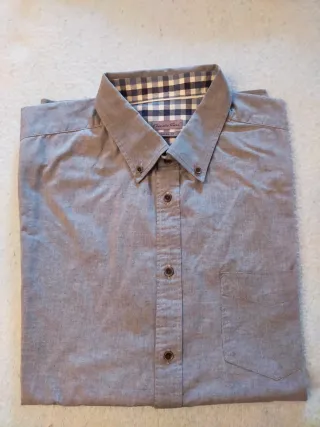 Camisa Emilio Tucci Gris Talla grande