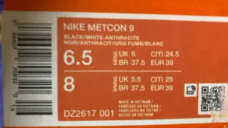 Nike Metcon 9 Scarpe da Ginnastica Uomo Nero Grigi