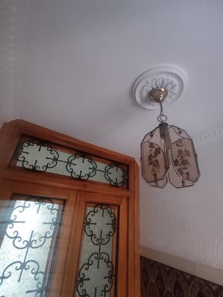 Puerta exterior madera con cristal