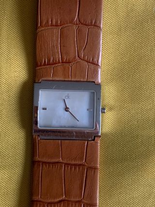 Reloj Calvin Klein Correa Marrón y Plata