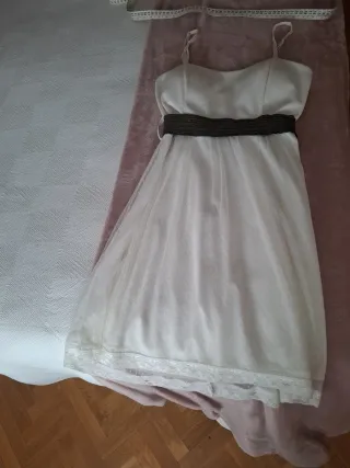 Vestido blanco sin mangas