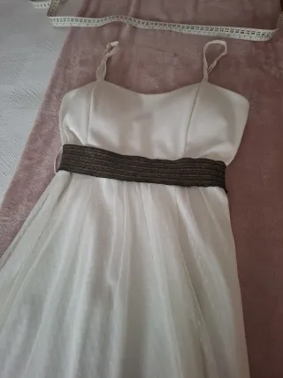 Vestido blanco sin mangas
