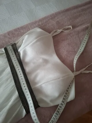 Vestido blanco sin mangas