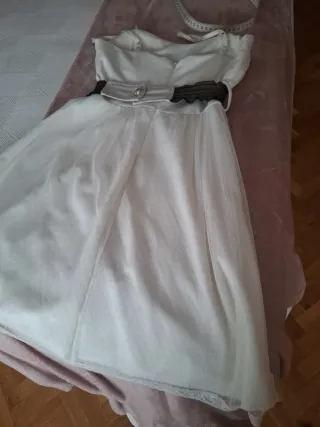 Vestido blanco sin mangas