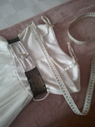 Vestido blanco sin mangas