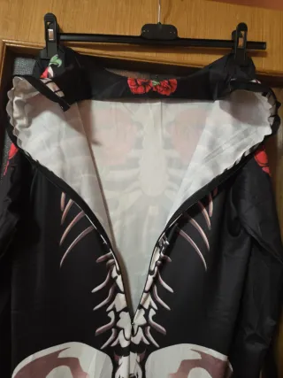 Disfraz Esqueleto con Rosas Talla Única