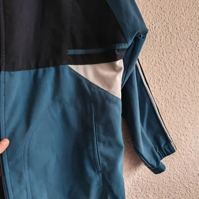 Chaqueta vintage azul y verde